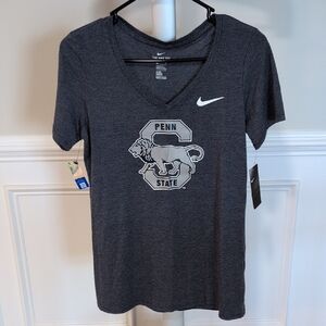 NWT Small Nike Women's Blue Penn State V-Neck Tee